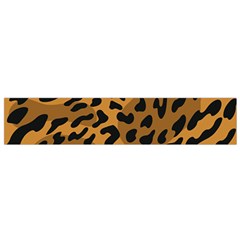 Leopard Print Jaguar Dots Brown Small Flano Scarf