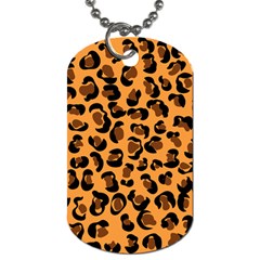 Leopard Print Peach Colors Dog Tag (one Side) by ConteMonfreyShop