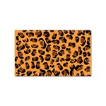 Leopard Print peach colors Sticker Rectangular (10 pack) Front