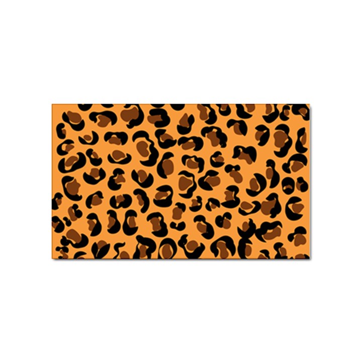 Leopard Print peach colors Sticker Rectangular (10 pack)