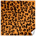 Leopard Print peach colors Canvas 16  x 16  15.2 x15.41  Canvas - 1