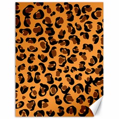 Leopard Print Peach Colors Canvas 18  X 24  by ConteMonfreyShop