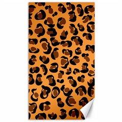 Leopard Print Peach Colors Canvas 40  X 72 