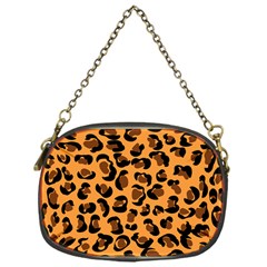 Leopard Print Peach Colors Chain Purse (one Side) by ConteMonfreyShop