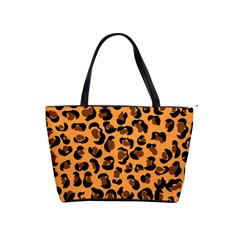 Leopard Print Peach Colors Classic Shoulder Handbag by ConteMonfreyShop