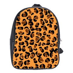 Leopard Print Peach Colors School Bag (large) by ConteMonfreyShop