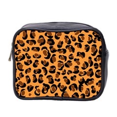 Leopard Print Peach Colors Mini Toiletries Bag (two Sides) by ConteMonfreyShop