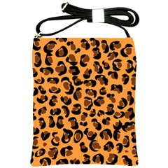 Leopard Print Peach Colors Shoulder Sling Bag by ConteMonfreyShop