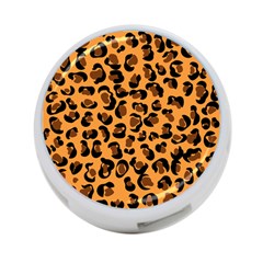 Leopard Print Peach Colors 4-port Usb Hub (one Side) by ConteMonfreyShop