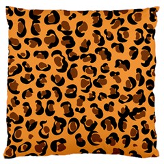 Leopard Print Peach Colors Large Cushion Case (two Sides) by ConteMonfreyShop