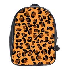 Leopard Print Peach Colors School Bag (xl) by ConteMonfreyShop