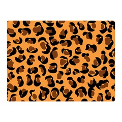 Leopard Print Peach Colors Double Sided Flano Blanket (mini) by ConteMonfreyShop