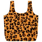 Leopard Print peach colors Full Print Recycle Bag (XXXL) Back