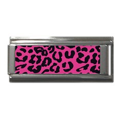 Leopard Print Jaguar Dots Pink Superlink Italian Charm (9mm) by ConteMonfreyShop