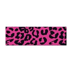 Leopard Print Jaguar Dots Pink Sticker Bumper (10 Pack)