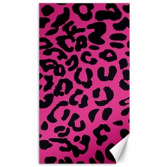 Leopard Print Jaguar Dots Pink Canvas 40  X 72  by ConteMonfreyShop