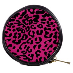 Leopard Print Jaguar Dots Pink Mini Makeup Bag by ConteMonfreyShop