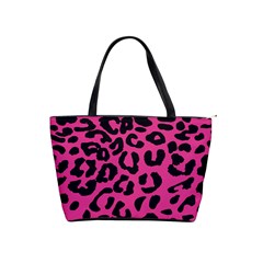 Leopard Print Jaguar Dots Pink Classic Shoulder Handbag by ConteMonfreyShop