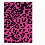 Leopard Print Jaguar Dots Pink Small Garden Flag (Two Sides) Front