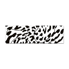 Leopard Print Black And White Draws Sticker (bumper) by ConteMonfreyShop