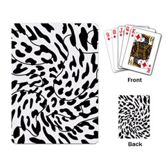 Leopard Print Black And White Draws Playing Cards Single Design (rectangle) by ConteMonfreyShop