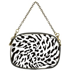 Leopard Print Black And White Draws Chain Purse (two Sides) by ConteMonfreyShop