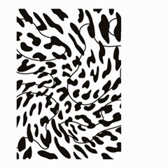 Leopard Print Black And White Draws Small Garden Flag (two Sides) by ConteMonfreyShop