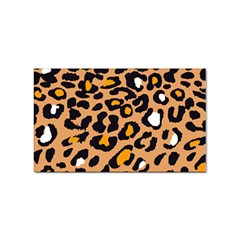 Leopard  Spots Brown White Orange Sticker (rectangular) by ConteMonfreyShop