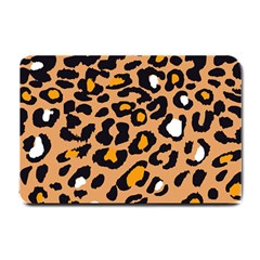 Leopard  Spots Brown White Orange Small Doormat by ConteMonfreyShop