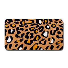 Leopard  Spots Brown White Orange Medium Bar Mat by ConteMonfreyShop