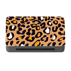 Leopard  Spots Brown White Orange Memory Card Reader With Cf by ConteMonfreyShop