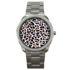 Leopard Print  Sport Metal Watch by ConteMonfreyShop