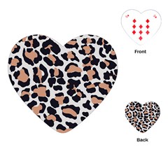 Leopard Print  Playing Cards Single Design (heart) by ConteMonfreyShop