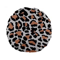 Leopard Print  Standard 15  Premium Round Cushion  by ConteMonfreyShop