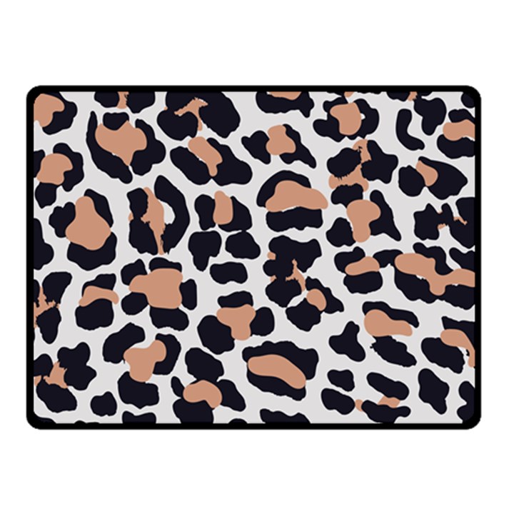 Leopard Print  Double Sided Fleece Blanket (Small)