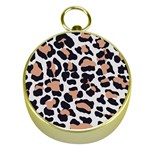 Leopard Print  Gold Compass Front