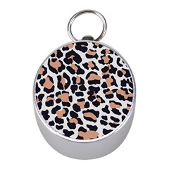 Leopard Print  Silver Compass (mini) by ConteMonfreyShop