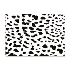 Leopard Print Jaguar Dots Black And White Sticker A4 (100 Pack) by ConteMonfreyShop