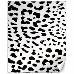 Leopard Print Jaguar Dots Black And White Canvas 16  X 20  by ConteMonfreyShop