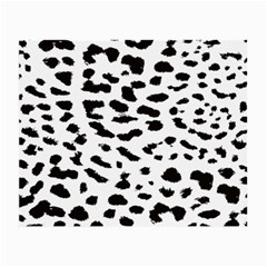 Leopard Print Jaguar Dots Black And White Small Glasses Cloth (2 Sides) by ConteMonfreyShop