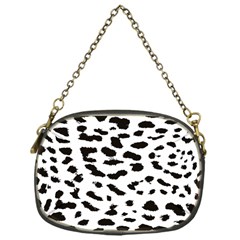 Leopard Print Jaguar Dots Black And White Chain Purse (one Side) by ConteMonfreyShop