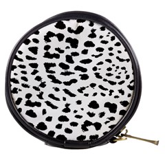 Leopard Print Jaguar Dots Black And White Mini Makeup Bag by ConteMonfreyShop