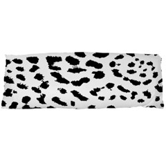 Leopard Print Jaguar Dots Black And White Body Pillow Case Dakimakura (two Sides) by ConteMonfreyShop