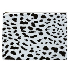 Leopard Print Jaguar Dots Black And White Cosmetic Bag (xxl) by ConteMonfreyShop