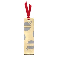 Gray Stripe Ornaments Brown Small Book Marks by TetiBright