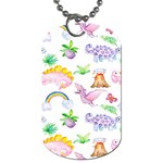 Dinosaurs Are Our Friends  Dog Tag (One Side) Front