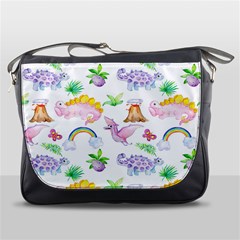 Dinosaurs Are Our Friends  Messenger Bag by ConteMonfreyShop