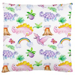 Dinosaurs Are Our Friends  Large Cushion Case (one Side) by ConteMonfreyShop