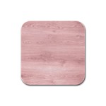 Pink Wood Rubber Square Coaster (4 pack) Front