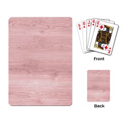 Pink Wood Playing Cards Single Design (rectangle)